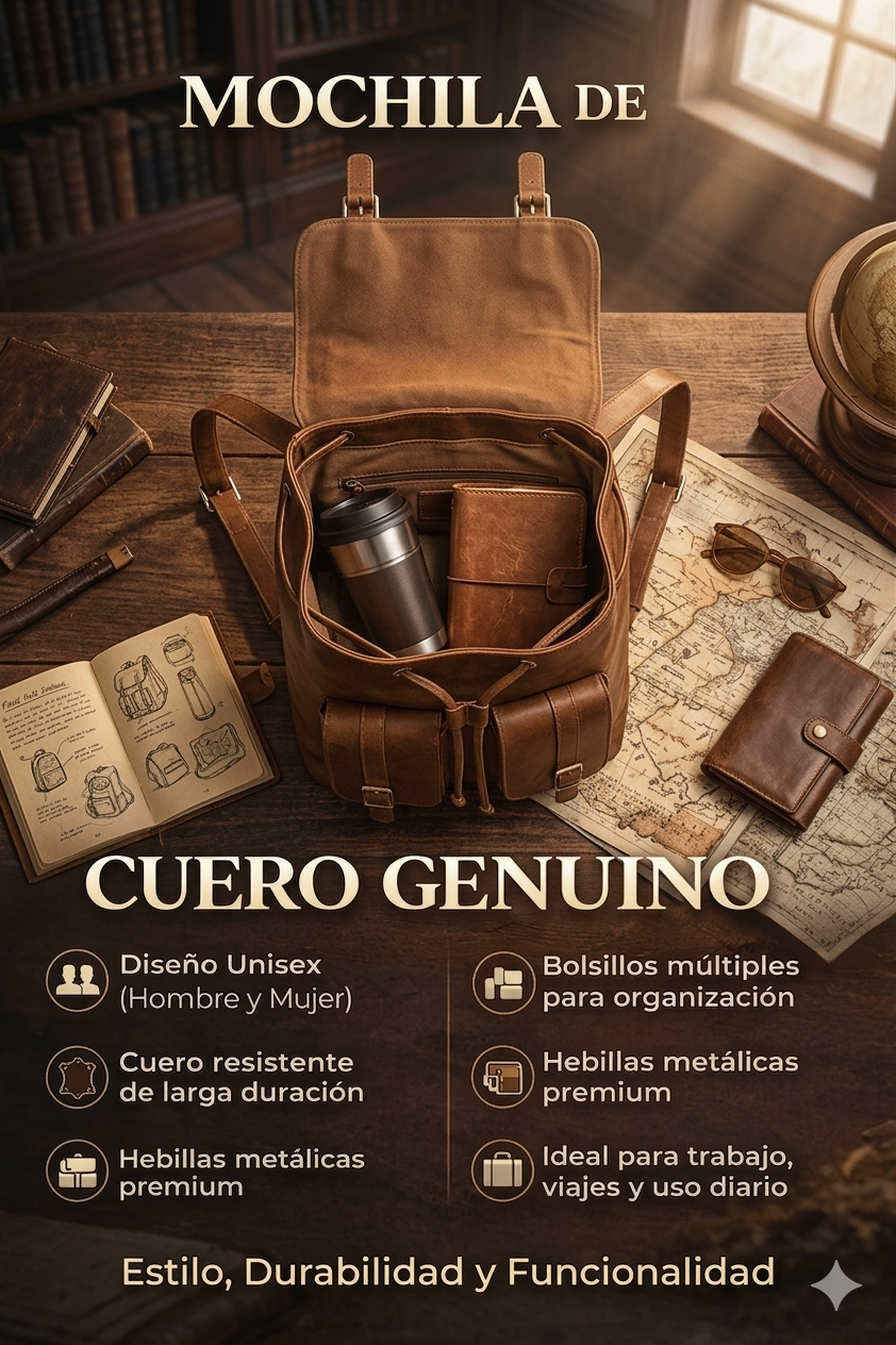Morral Vélez Cuero Legítimo – Oferta Especial 80% OFF 🎁