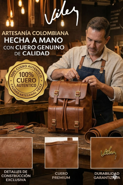 Morral Vélez Cuero Legítimo – Oferta Especial 80% OFF 🎁